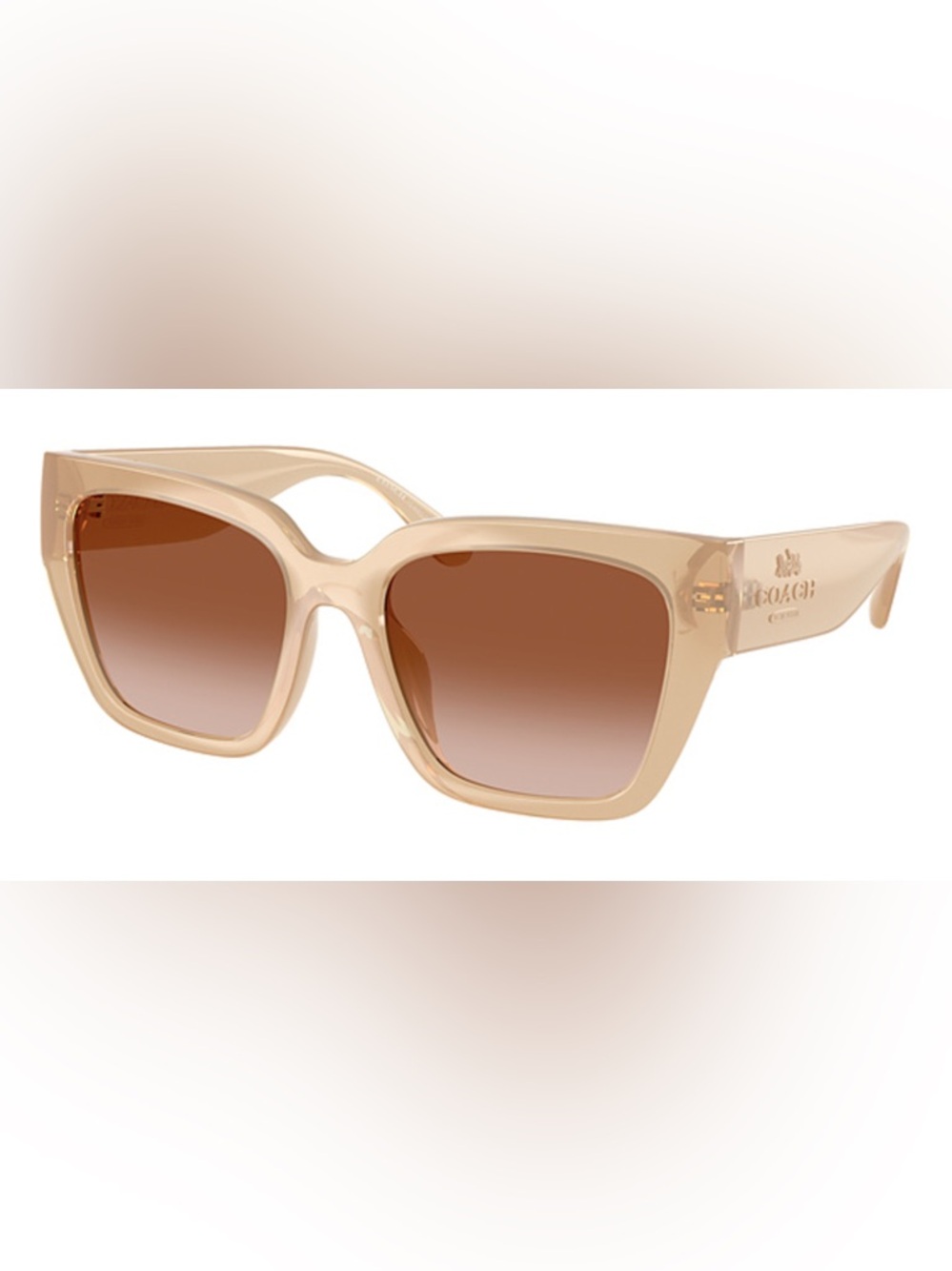 Coach Women’s Sunglasses - Milky Beige Frame Gradient Lenses